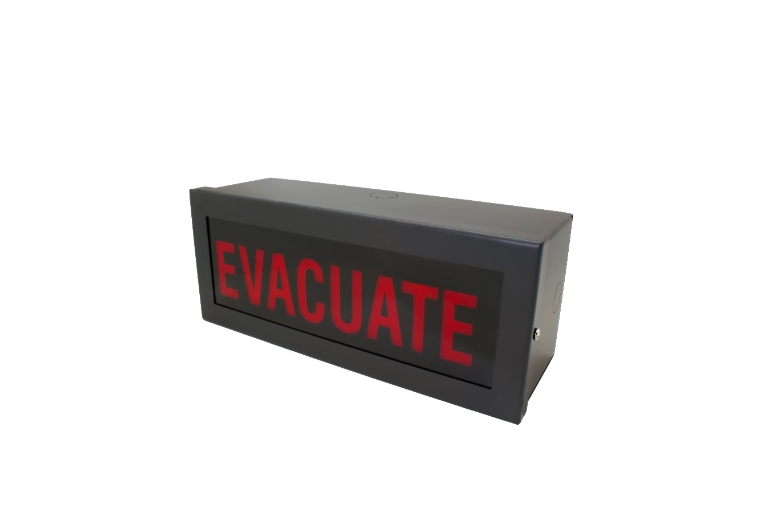 Evacuate LED Sign